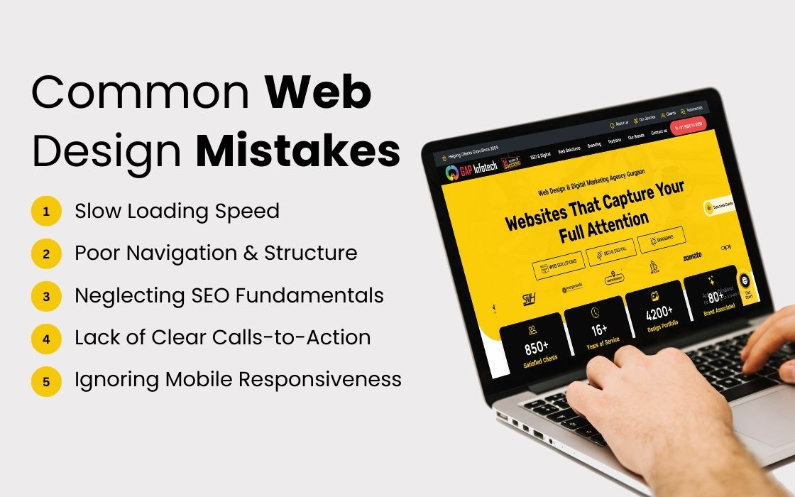 Top 5 Mistakes Businesses Make When Designing Their Website
